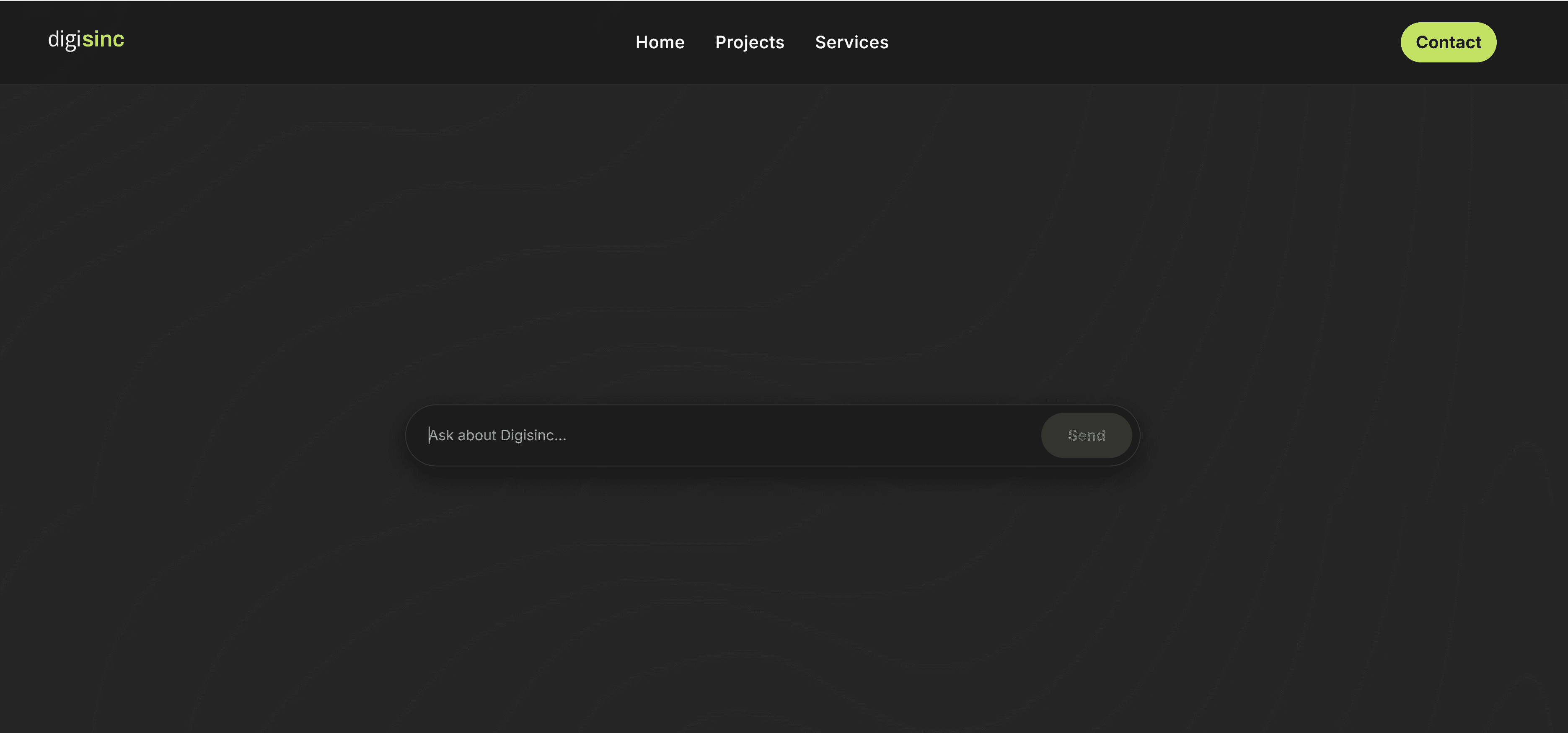 Ask about Digisinc AI chat prompt